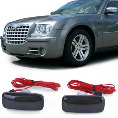Indicator lateral cu LED, negru, potrivit pentru Chrysler 200 07-16, 300 05-06, 300C 04-10 Performance AutoTuning