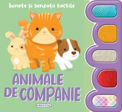 Carte interactiva cu sunete si senzatii tactile - Animale de companie