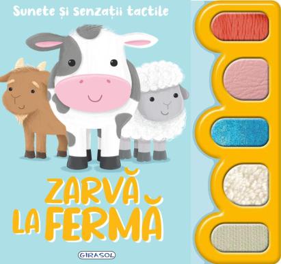 Carte interactivă pentru copii cu sunete și texturi tactile - Zarvă la fermă