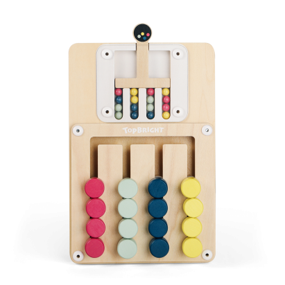 Joc de logica Montessori din lemn pentru potrivirea culorilor