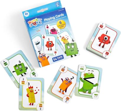 Joc de cărți educativ Numberblocks cu 54 cartonașe pentru copii 3+
