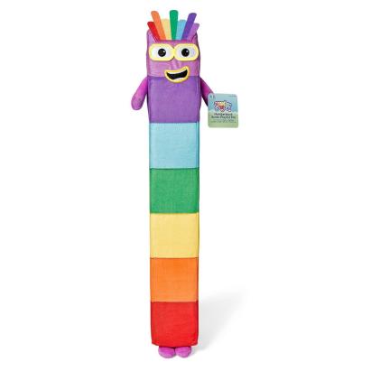 Mascota de plus Numberblocks Sapte, 61 cm, moale si viu colorata