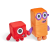 Set mascote de plus Numberblocks Unu si Doi pentru copii 18 luni+