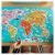 Puzzle magnetic educativ Harta lumii cu 136 piese pentru copii 5+