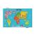 Puzzle magnetic educativ Harta lumii cu 136 piese pentru copii 5+