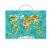 Puzzle magnetic educativ Lumea animalelor, 36 piese, harta lumii
