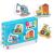 Puzzle bebe 3 in 1 cu mijloace de transport, 2-4 piese, 18 luni+