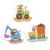 Puzzle bebe 3 in 1 cu mijloace de transport, 2-4 piese, 18 luni+
