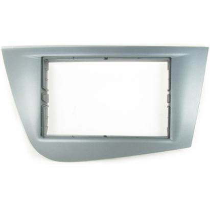 Rama adaptoare 2DIN Connects2 pentru Seat Leon 2005-2012, argintie