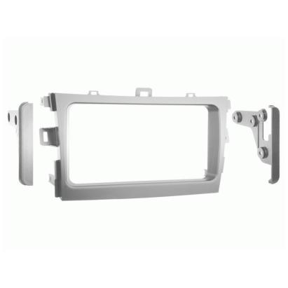 Rama adaptoare 2DIN argintie Connects2 pentru Toyota Corolla 2009-2013