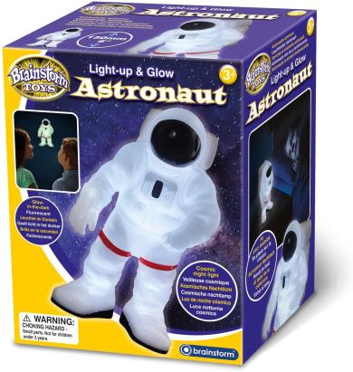 Lampa de veghe Astronaut pentru copii, cu glow in the dark si oprire automata