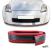 Spoiler frontal universal flexibil aspect carbon roșu 5cm 2.5 metri Performance AutoTuning