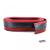 Spoiler frontal universal flexibil aspect carbon roșu 5cm 2.5 metri Performance AutoTuning