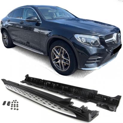 Plăci de rulare din aluminiu Protecție laterală stil OE potrivite pentru Mercedes GLC Coupe C253 16-22 Performance AutoTuning