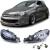 Faruri cu sticlă clară negre H7 H7 + adaptor potrivit pentru Peugeot 206 1998-2008 Performance AutoTuning