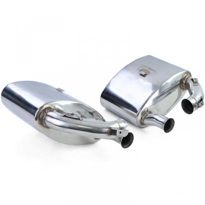 Silencer sportiv din oțel inoxidabil pentru evacuare spate, potrivit pentru Porsche 911 993 cu convertor catalitic Bischoff Performance AutoTuning