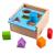 Cutie de sortat din lemn cu forme geometrice pentru copii 1 an+