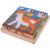 Puzzle cubic din lemn cu animalute de la ferma, 16 cuburi
