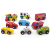 Set 9 vehicule din lemn BigJigs pentru jocuri de rol creative