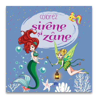 Carte de colorat Colorez sirene si zane cu activitati pentru copii 4-6 ani