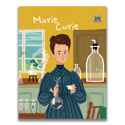 Carte pentru copii Marie Curie ilustrata, poveste inspirationala 5+