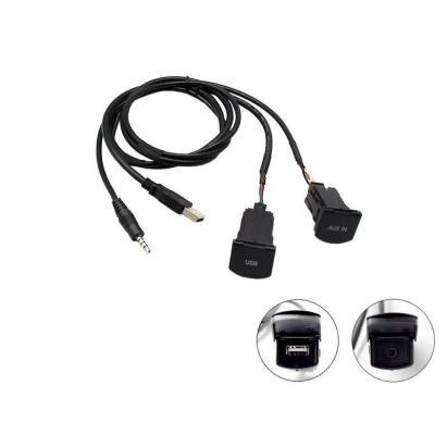 Adaptor priza USB/AUX Connects2 pentru VW Polo 2014, montaj dedicat