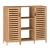 Beistellschrank Hakseri 2-tlg. 87x99x33 cm Bambus Natur [en.casa]