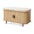 Schuhschrank mit Sitzkissen Tvedestrand 50x80x40 cm Bambus/Beige [en.casa]