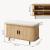 Schuhschrank mit Sitzkissen Tvedestrand 50x80x40 cm Bambus/Beige [en.casa]