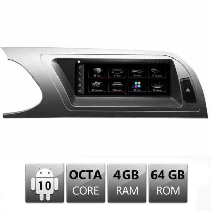 Navigatie Audi A4 MMI 3G cu Android 10, GPS, Bluetooth, 4GB RAM, 64GB