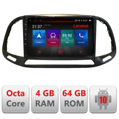 Navigatie Fiat Doblo 2015-2018 Android 4G GPS Bluetooth 4GB+64GB Resigilata