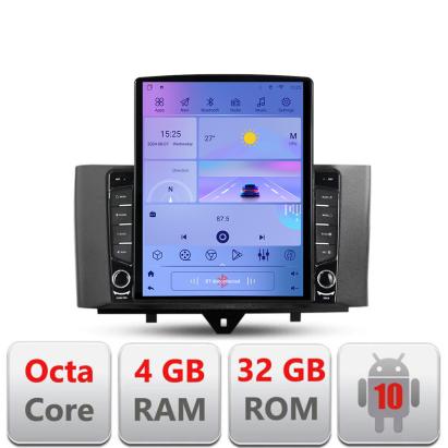 Navigație Android Smart ForTwo 2010-2015, ecran 9.7 inch, 4GB+32GB