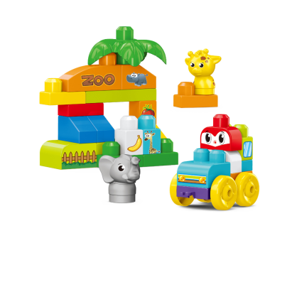 Set de constructie STEAM cu animale Zoo distractiva, 32 piese