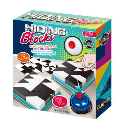 Joc educativ cu forme geometrice si clopotel pentru copii 4+ ani