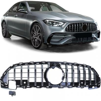 Grilă sport crom negru potrivită pentru Mercedes C-Class W206 S206 din 21 Performance AutoTuning