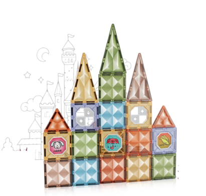 Joc magnetic de construcție Diamond, 31 piese, 7.5 cm