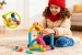 Set de construcție magnetic 3D pentru copii, 25 piese, Bufnitel