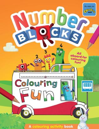 Carte de activitati Numberblocks pentru colorat si invatarea numerelor