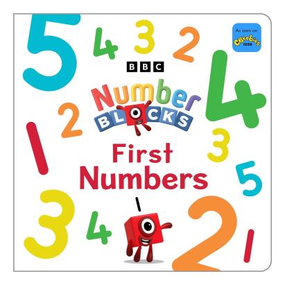 Carte cu numere Numberblocks pentru copii 3+, cartonată, în limba engleză