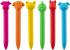 Set 6 creioane colorate din plastic cu animale de ferma pentru copii