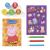 Set creativ cu stampile Peppa Pig pentru copii, 5 stampile si stickere