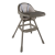 Scaun de masă pentru bebeluși premium cu pernă și tavă detașabilă, gri