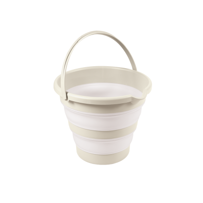 Galeata pliabila pentru baie bebelusi, bej, compacta si usor de depozitat