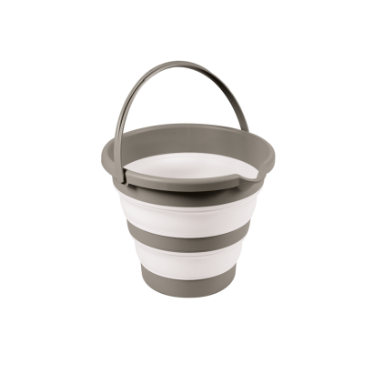 Galeata pliabila pentru baie bebelusi, gri, compacta si usor de depozitat