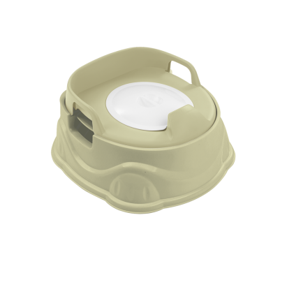 Olita copii 3 in 1 verde cu adaptor WC si inaltator, 18 luni+