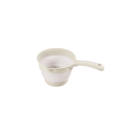 Recipient pliabil pentru baie bebelusi cu maner ergonomic, bej