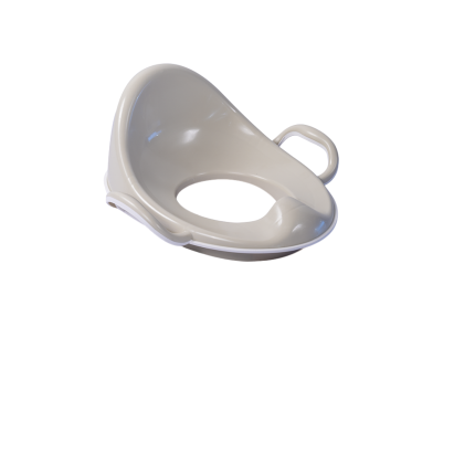 Reductor WC antiderapant pentru copii, cu spătar ergonomic, bej