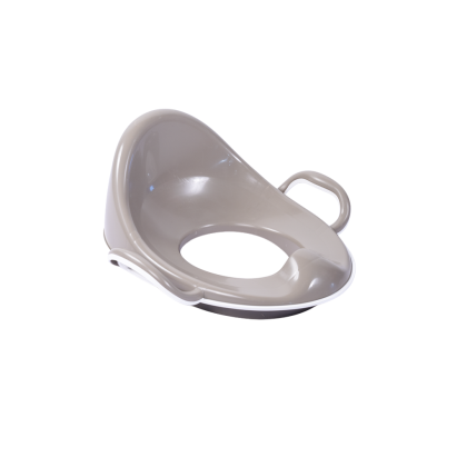 Reductor de toaleta pentru copii, antiderapant, cu spatar, gri