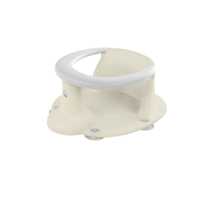 Scaun de baie pentru bebeluși bej, ergonomic, cu 4 ventuze, 6 luni+