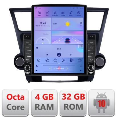 Navigație Android Toyota Highlander 2007-2013, GPS, LTE, Octa Core, 4GB RAM